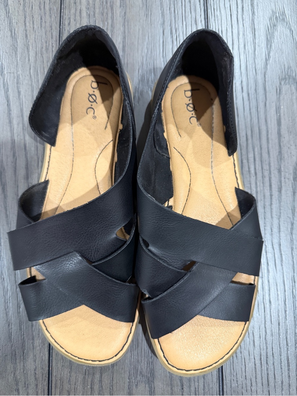 B.O.C Born Concept Kamryn Sandal Black Size 8M Comfort Insole Versatile Bohemian - Picture 5 of 8